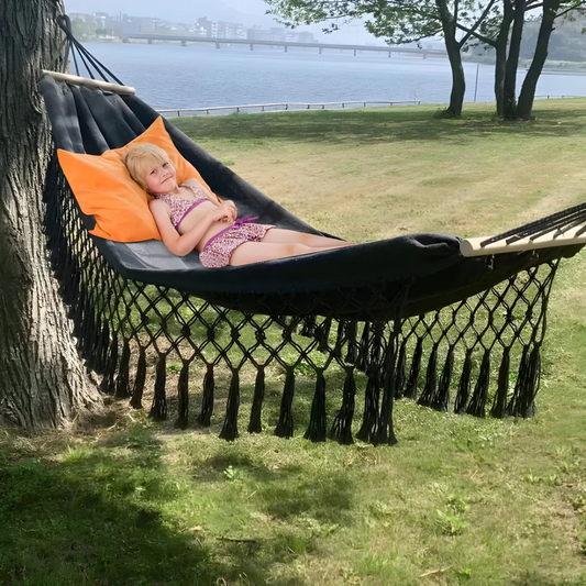 Velri - Hammock Boho Cothromchúiseach Cóirín Lúxach don Scíthchaitheamh Uilechumhachtach