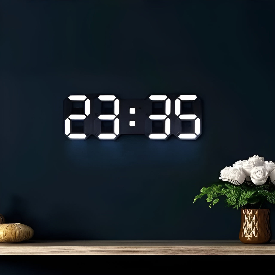 Uaireadóir Balla Digiteach LED 3D Nua-aimseartha Nyvox le Dearadh Sleamhain agus Taispeántas Ama Geal