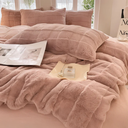 Áisiúlacht Uachtarach: Clúdach Duvet Fleece Bog Só 155x220 do Oícheanta Te agus Compordach ar Fud na Bliana