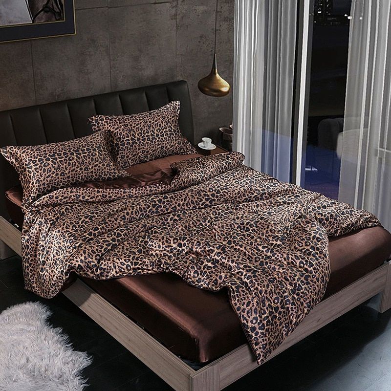 Socraigh Clúdach Duvet Satin Galánta – Leaba Nua-Aimseartha Só le Críoch Chic