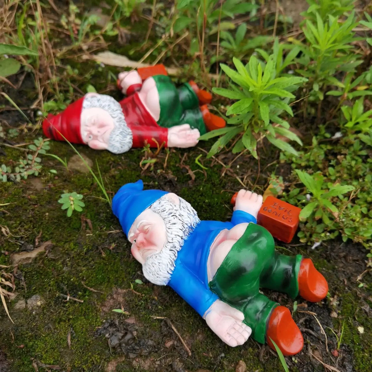 Talaria - Gnome Gairdín Drunk Greannmhar Déanta as Rísín Frithsheasmhach don Aeráid le haghaidh Úsáide Inmheánach agus Amuigh, Foirfe le haghaidh Gáire agus Maisiúchán