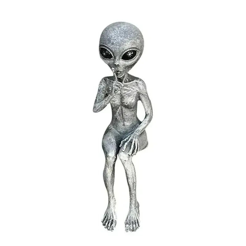 Aethra - Íomhá Ríomhaire Eachtrannach Mistéireach le UFO do Maisiú Gairdín Uathúil