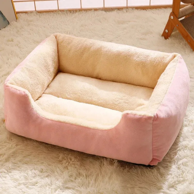 Leaba Cuisleach Chompordach Uilíoch do Chait agus do Mhadraí don Sásamh Cuddle Uile-umhnach