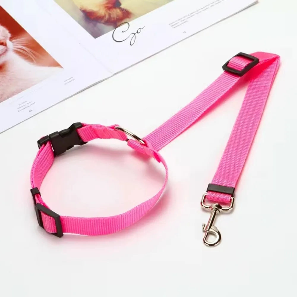 Crios Suíocháin Madra Níolón Inchoigeartaithe agus Crios Slándála do Thaisteal Sábháilte agus Compordach