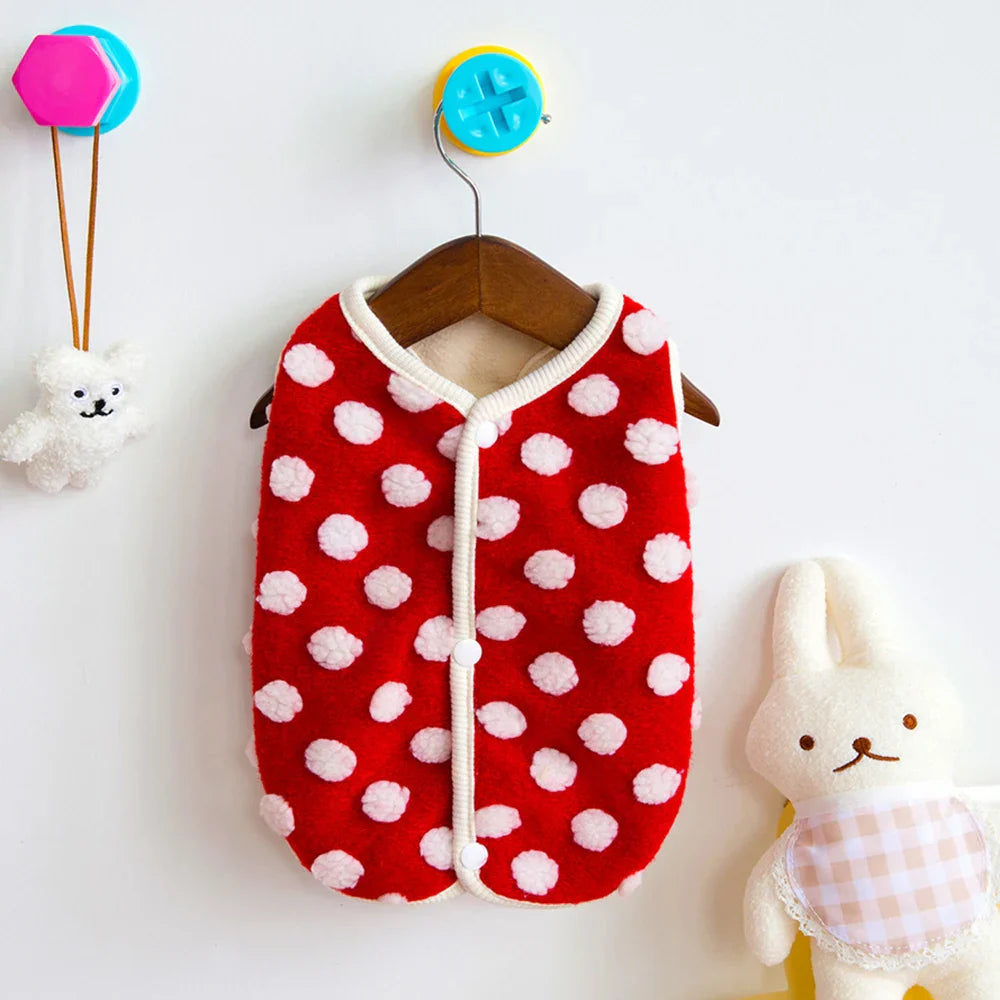 Cóta Fleece Compordach Luxe do Mhadra Búlóg Francach agus Chihuahua le Cosaint Theimhneach