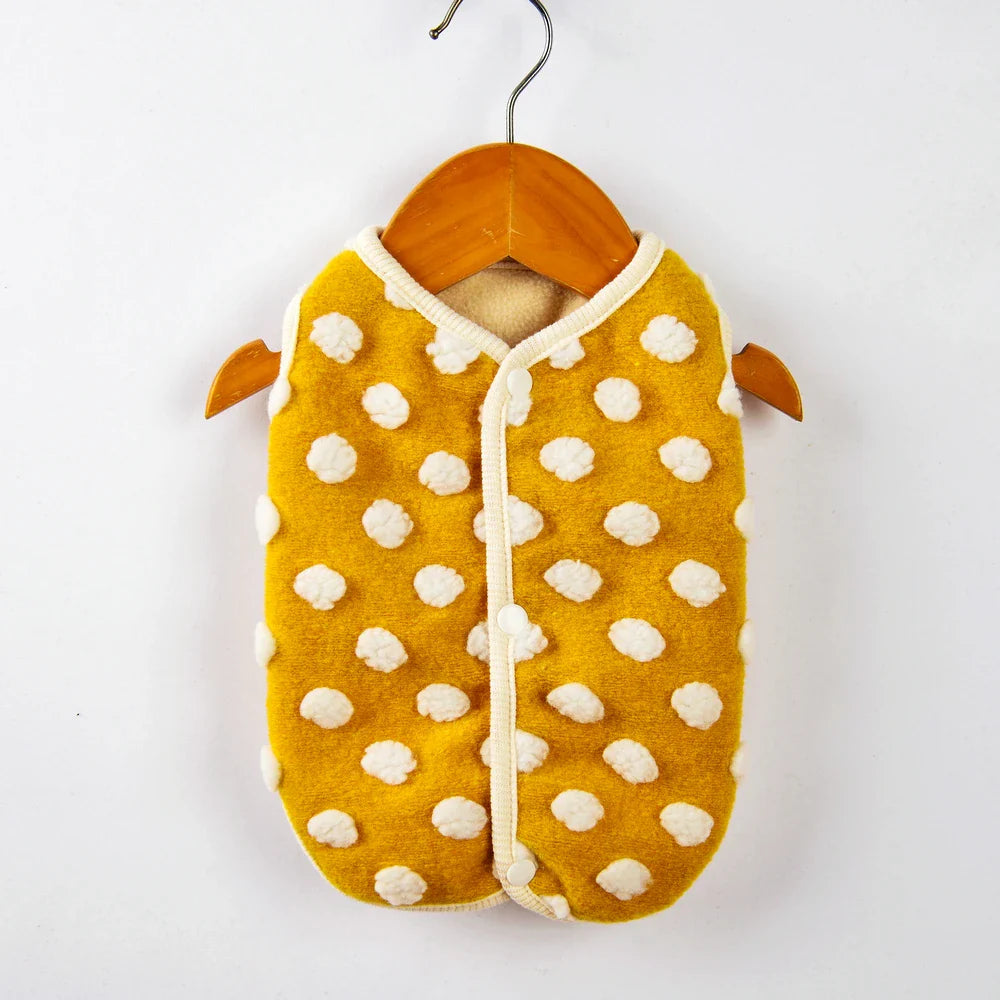 Cóta Fleece Compordach Luxe do Mhadra Búlóg Francach agus Chihuahua le Cosaint Theimhneach