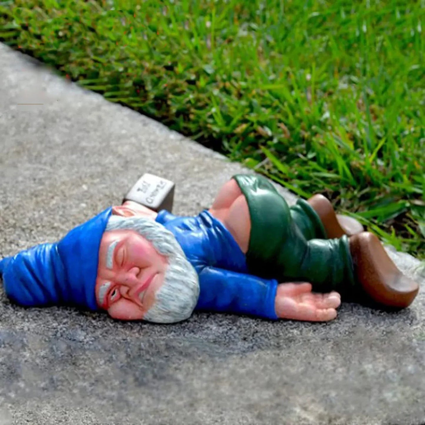 Talaria - Gnome Gairdín Drunk Greannmhar Déanta as Rísín Frithsheasmhach don Aeráid le haghaidh Úsáide Inmheánach agus Amuigh, Foirfe le haghaidh Gáire agus Maisiúchán