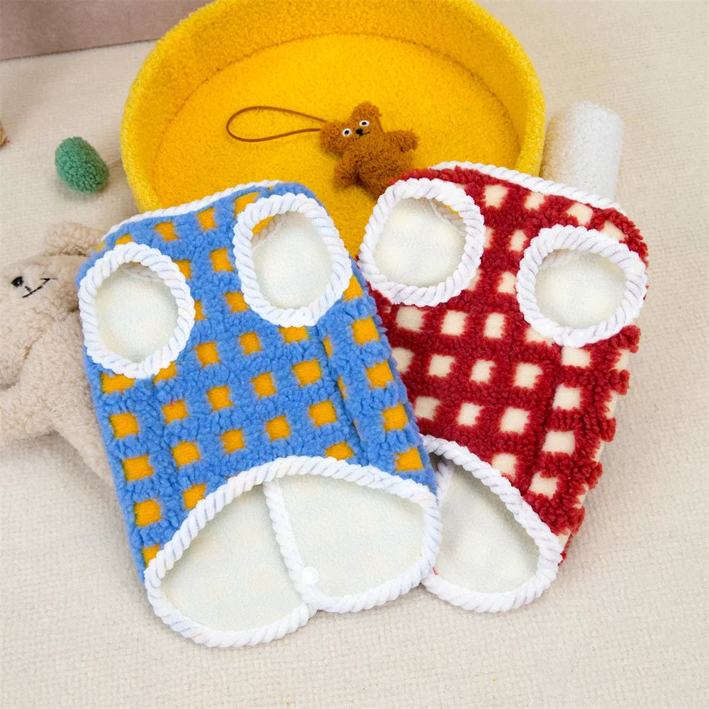 Cóta Fleece Compordach Luxe do Mhadra Búlóg Francach agus Chihuahua le Cosaint Theimhneach