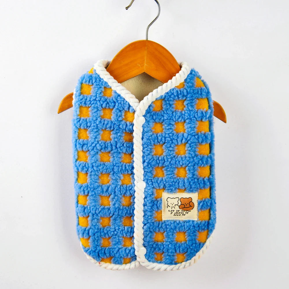 Cóta Fleece Compordach Luxe do Mhadra Búlóg Francach agus Chihuahua le Cosaint Theimhneach