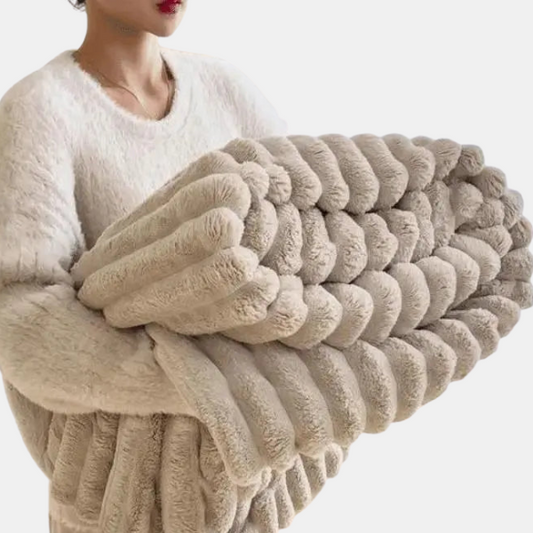 Blaincéad Fleece An-Compordach Luxe An-Éadrom le Faux Sheepskin Ardchaighdeáin do Chroíthe Te agus Atmaisféar Teolaí