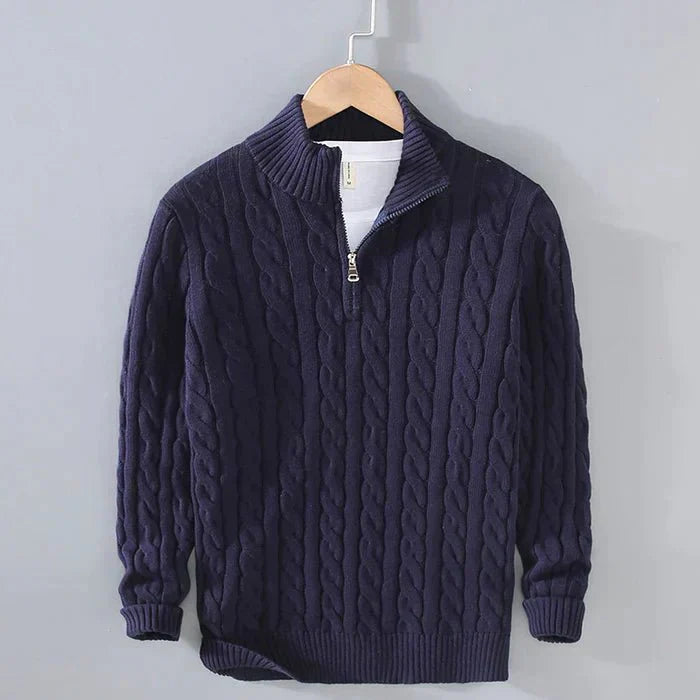 Jonas - Elegant Classic Wool Sweater with Comfortable Crew Neck