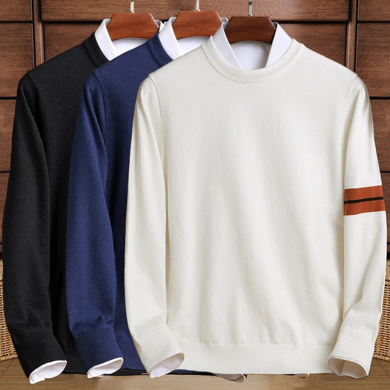 Jonas – Comfortable warm wool blend knit sweater for cozy days