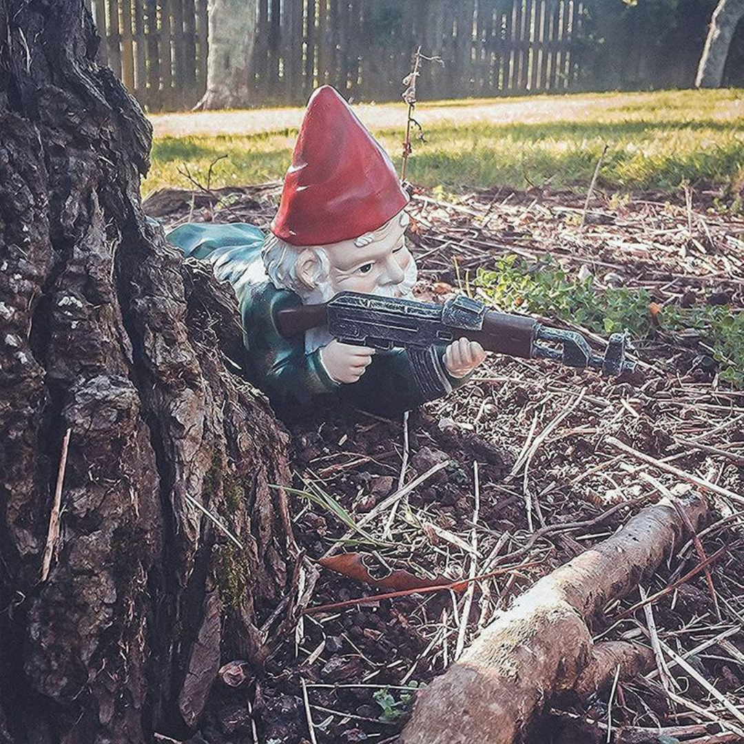 Drelix - Gnome Gairdín Míleata Inmharthana le haghaidh Imeartha agus Maisiúcháin