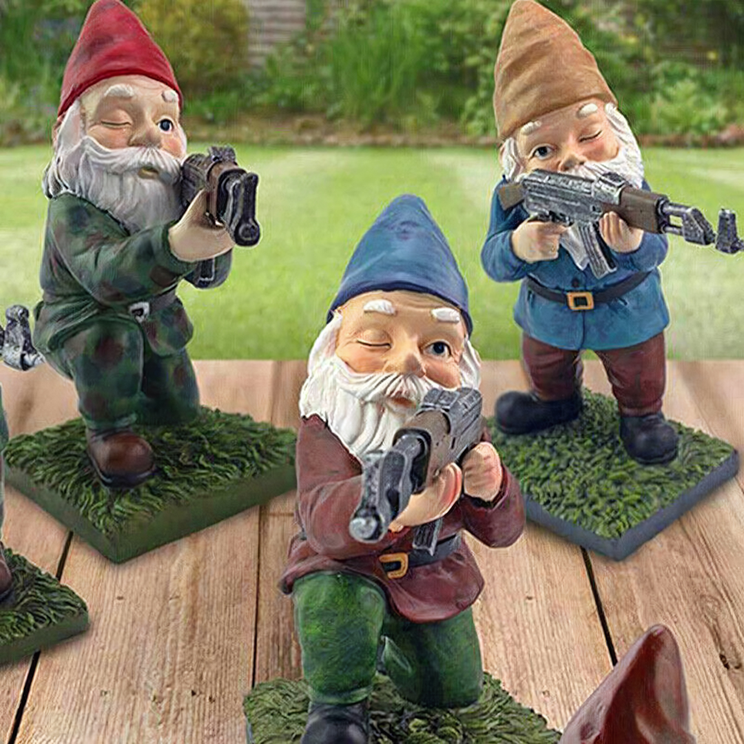 Drelix - Gnome Gairdín Míleata Inmharthana le haghaidh Imeartha agus Maisiúcháin