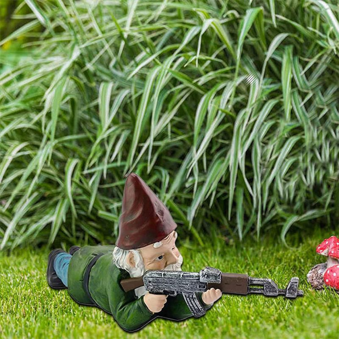 Drelix - Gnome Gairdín Míleata Inmharthana le haghaidh Imeartha agus Maisiúcháin