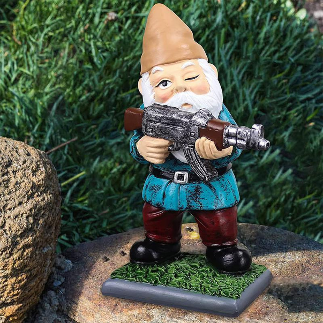 Drelix - Gnome Gairdín Míleata Inmharthana le haghaidh Imeartha agus Maisiúcháin