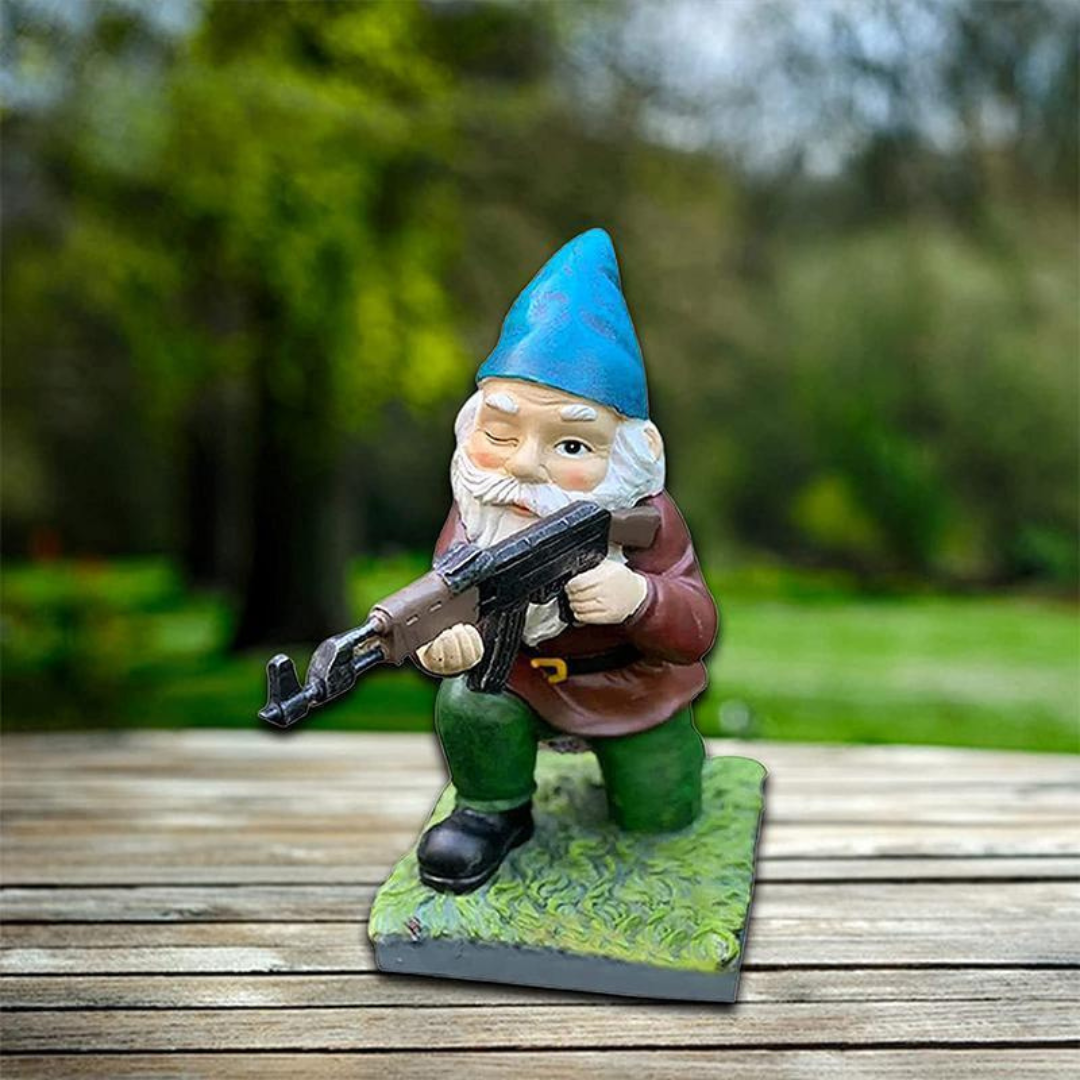 Drelix - Gnome Gairdín Míleata Inmharthana le haghaidh Imeartha agus Maisiúcháin