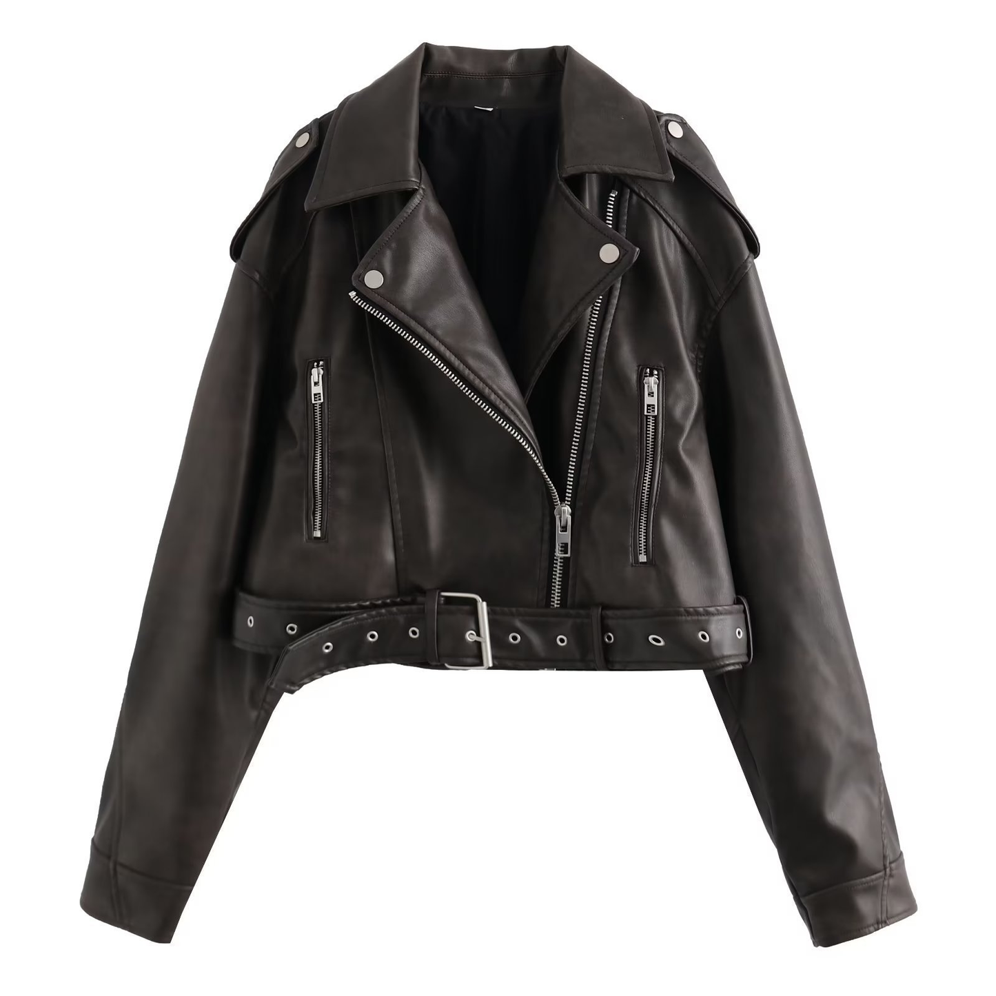 Stylish Women's Biker Jacket in Classic Design | Casual and Trendy