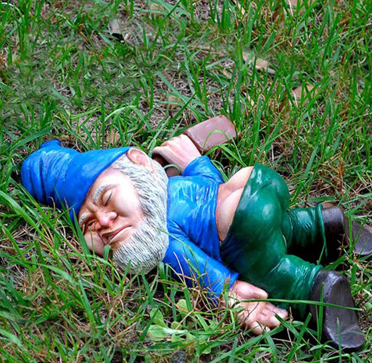 Talaria - Gnome Gairdín Drunk Greannmhar Déanta as Rísín Frithsheasmhach don Aeráid le haghaidh Úsáide Inmheánach agus Amuigh, Foirfe le haghaidh Gáire agus Maisiúchán