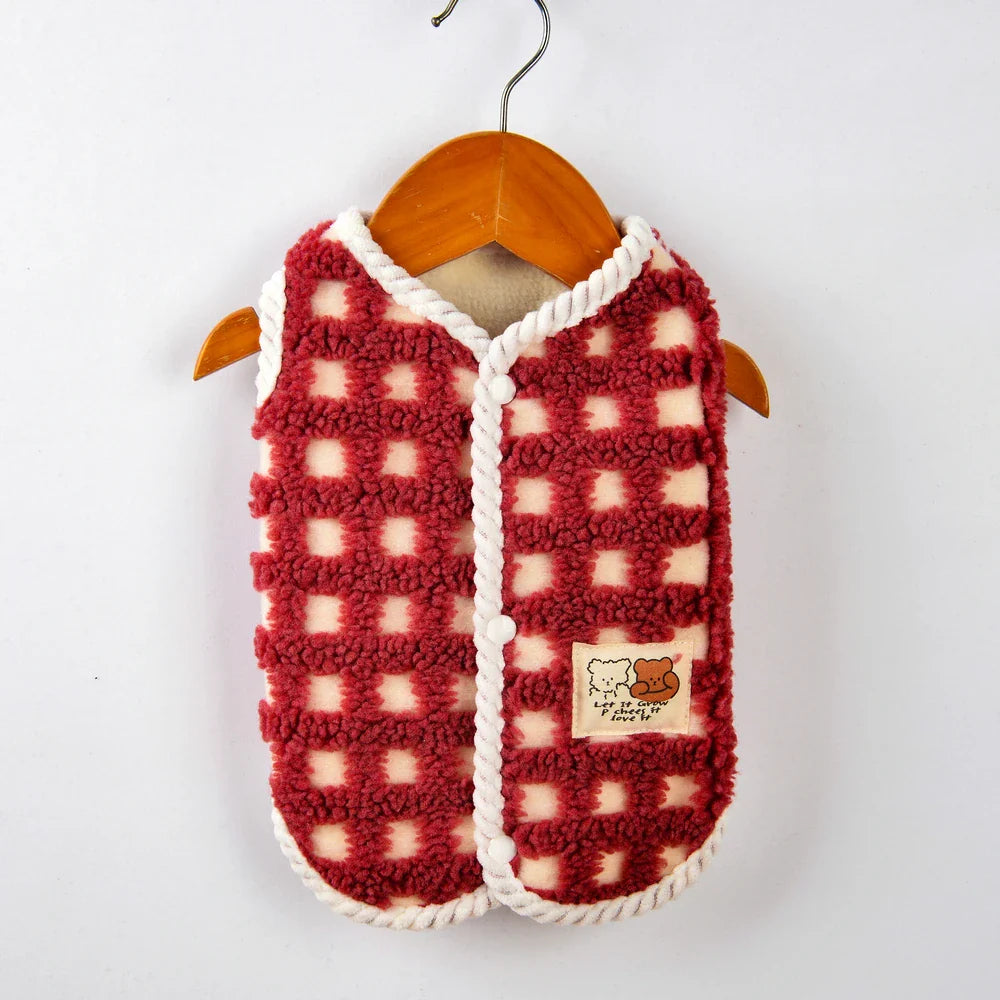 Cóta Fleece Compordach Luxe do Mhadra Búlóg Francach agus Chihuahua le Cosaint Theimhneach