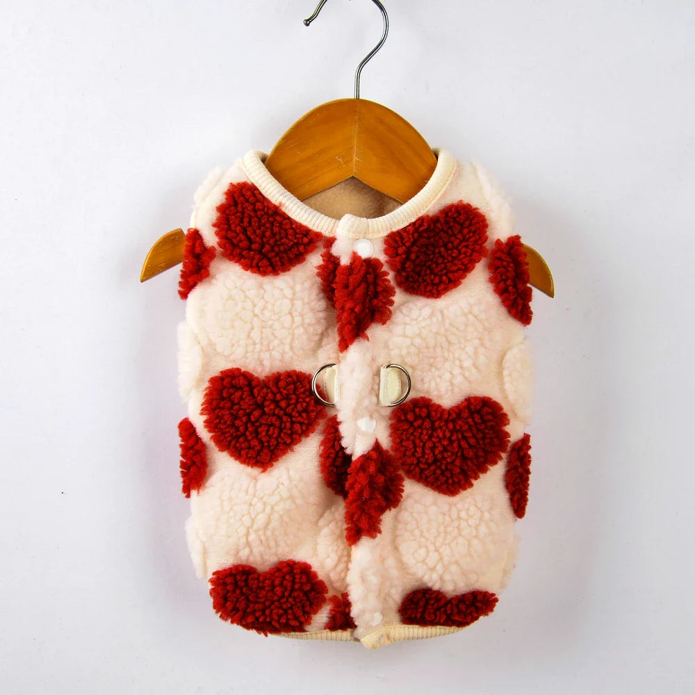 Cóta Fleece Compordach Luxe do Mhadra Búlóg Francach agus Chihuahua le Cosaint Theimhneach