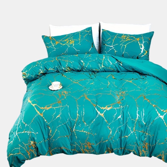 Clúdach Duvet Dearadh Marmair Só do Sheomra Codlata Faiseanta agus Compordach