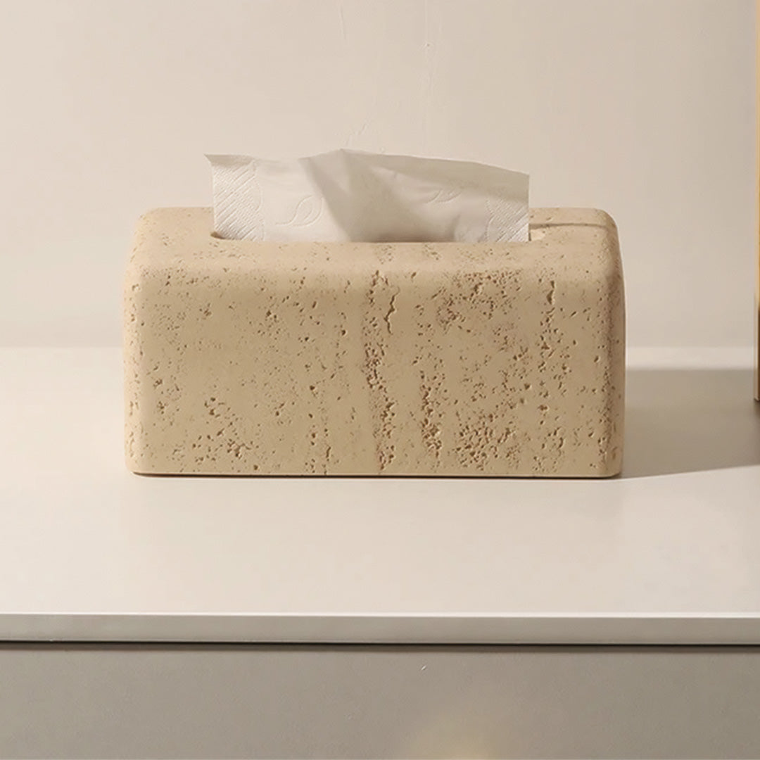 Bosca fíocháin i travertine nádúrtha