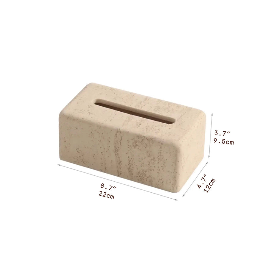 Bosca fíocháin i travertine nádúrtha