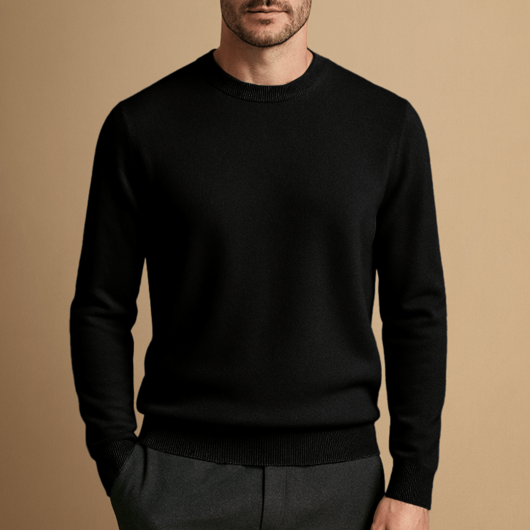 Jonas – Stylish Round Neck Wool Sweater for Any Occasion
