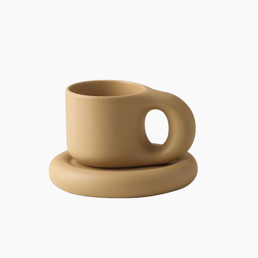 Mug Espresso Ceirmeach Fadtéarmach Galánta – Foirfe do do Chócaí Préimhe